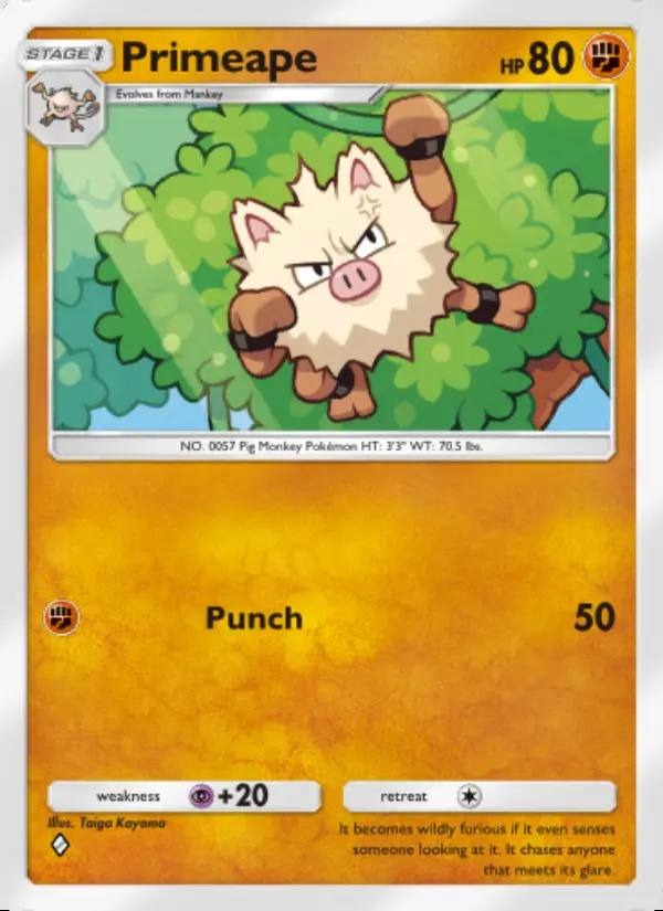 Image of the card Primeape