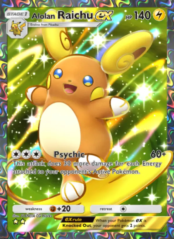 Image of the card Alolan Raichu ex