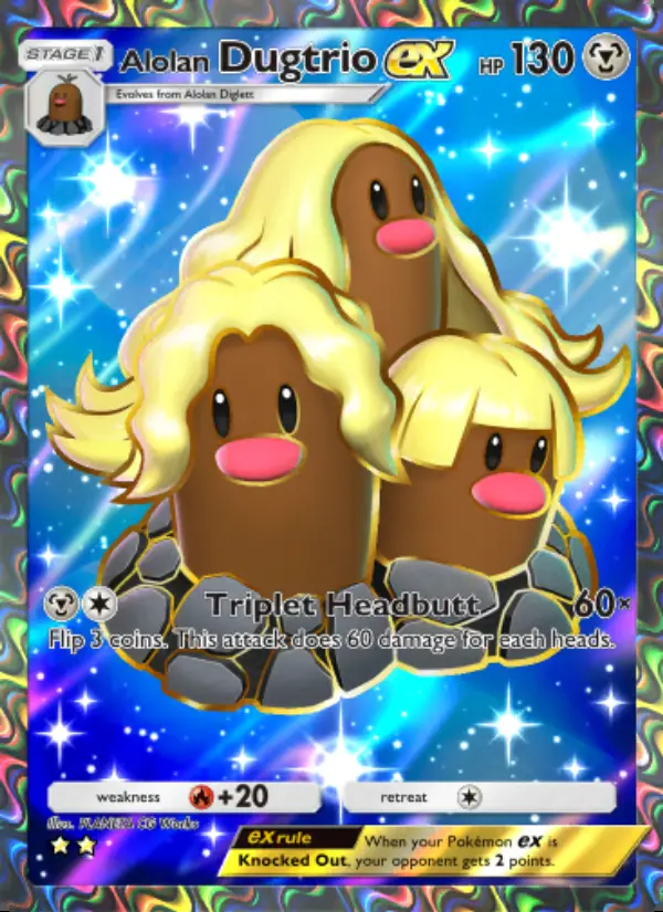 Image of the card Alolan Dugtrio ex