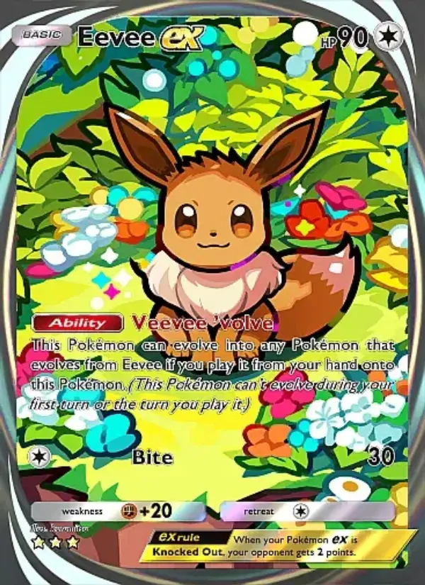 Image of the card Eevee ex